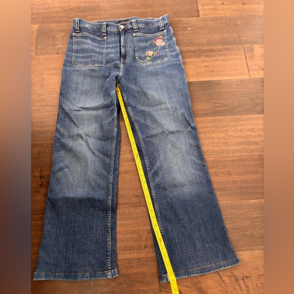 Ralph Lauren Blue Jeans with Floral Embroidery - Picture 7 of 11